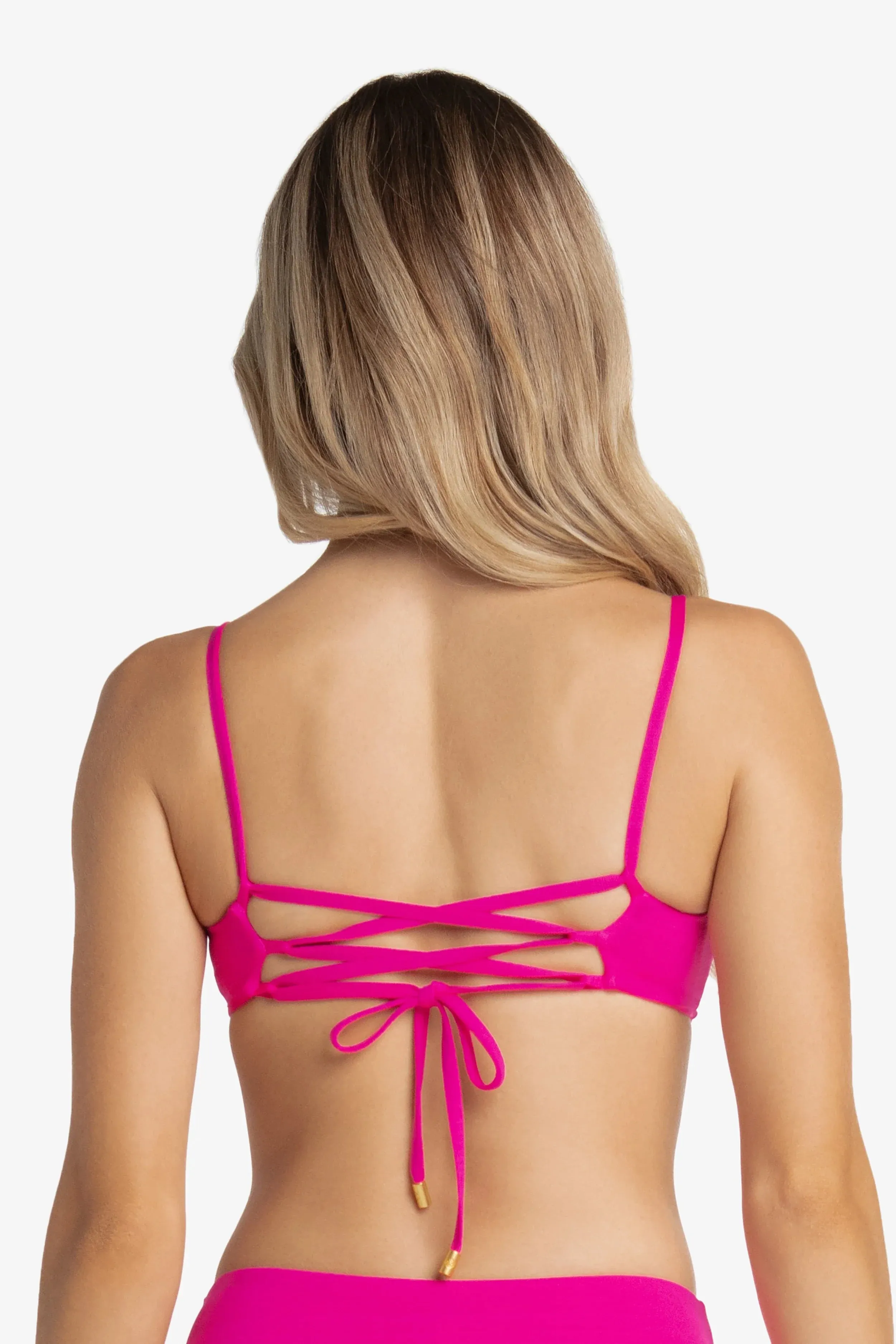 Ballet Bralette  |  Textured Lotus Pink