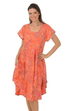 Bamboo Sherry Short Sleeve Cover-Up Dress