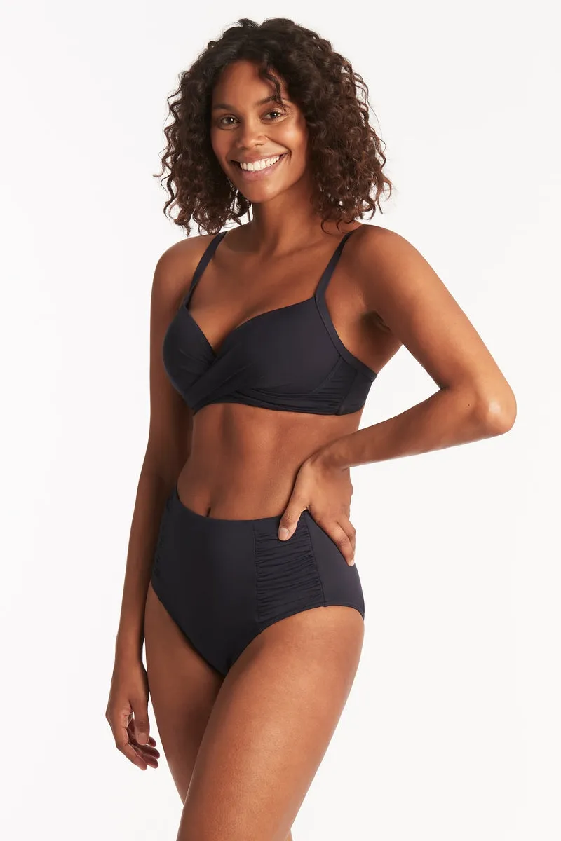 Eco Essentials High Waist Gathered Side Pant