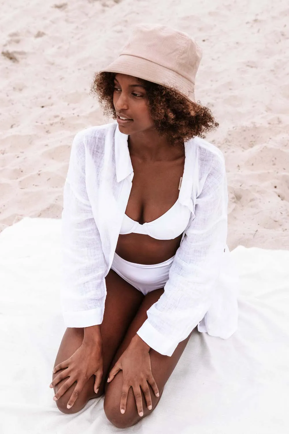 Elle Bucket Hat - Cream