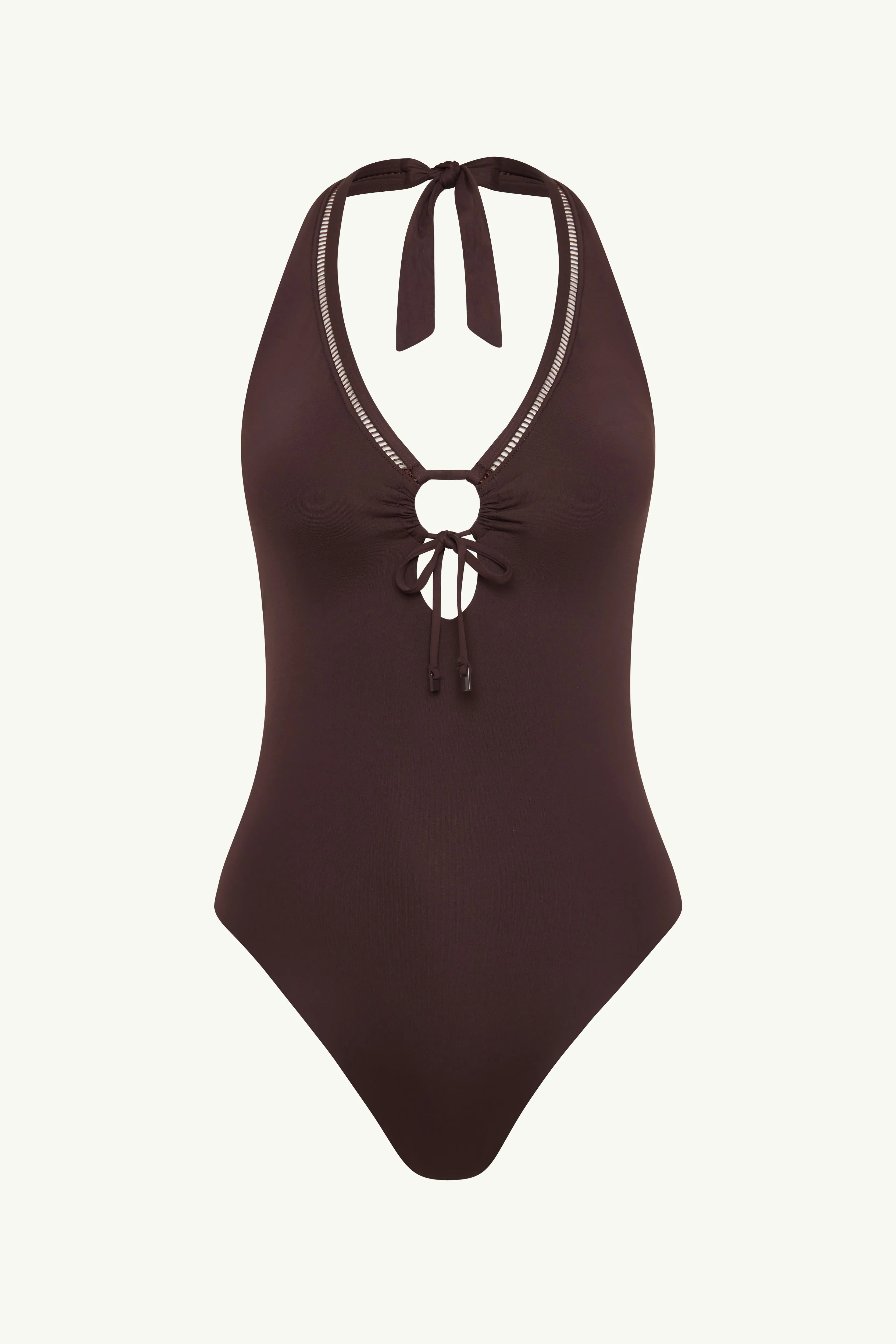 Essentials Edit Keyhole Halter One Piece