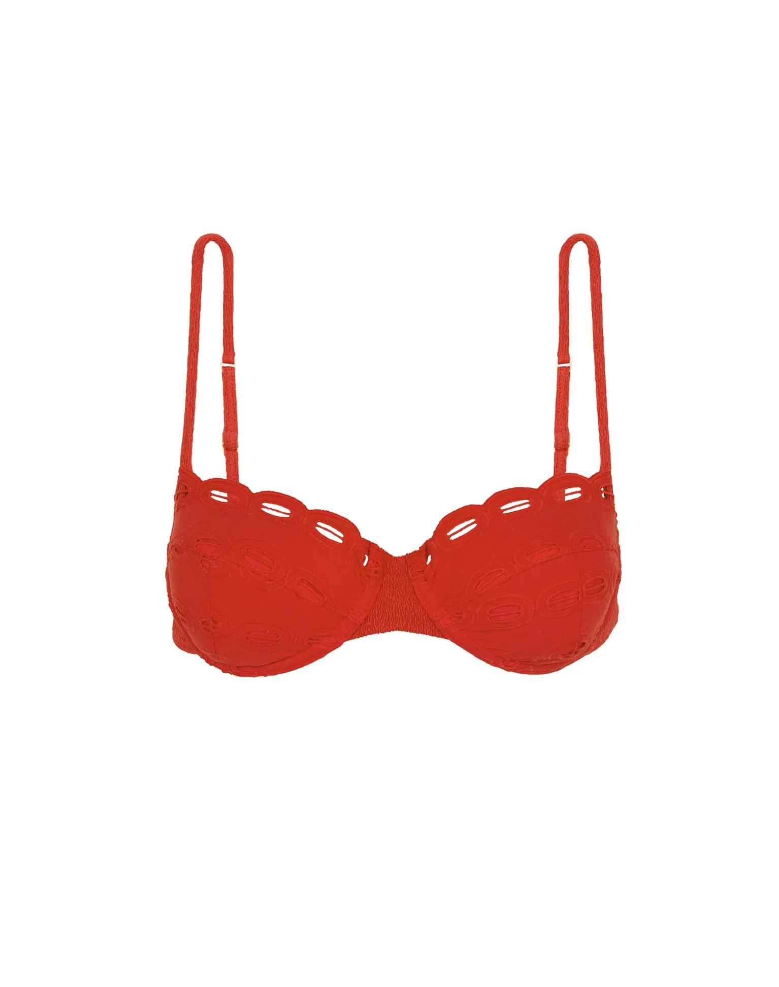 Eyelet Naya Nissi Top - Ruby