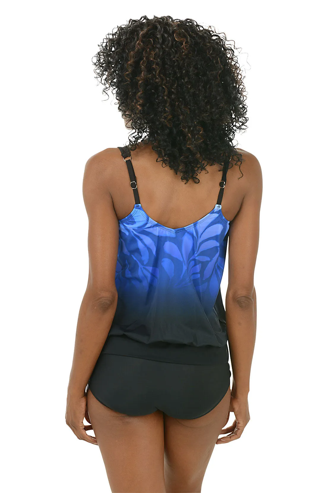 Fade Away Blouson Tankini Top