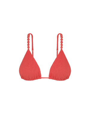 Firenze Beads Parallel Tri Top - Raspberry