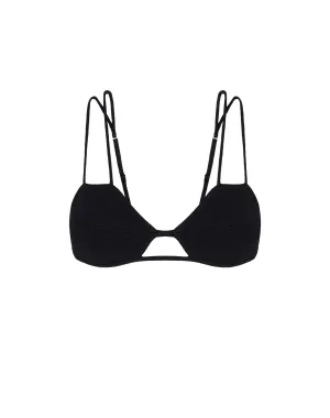 Firenze Esther Parallel Tri Top - Black