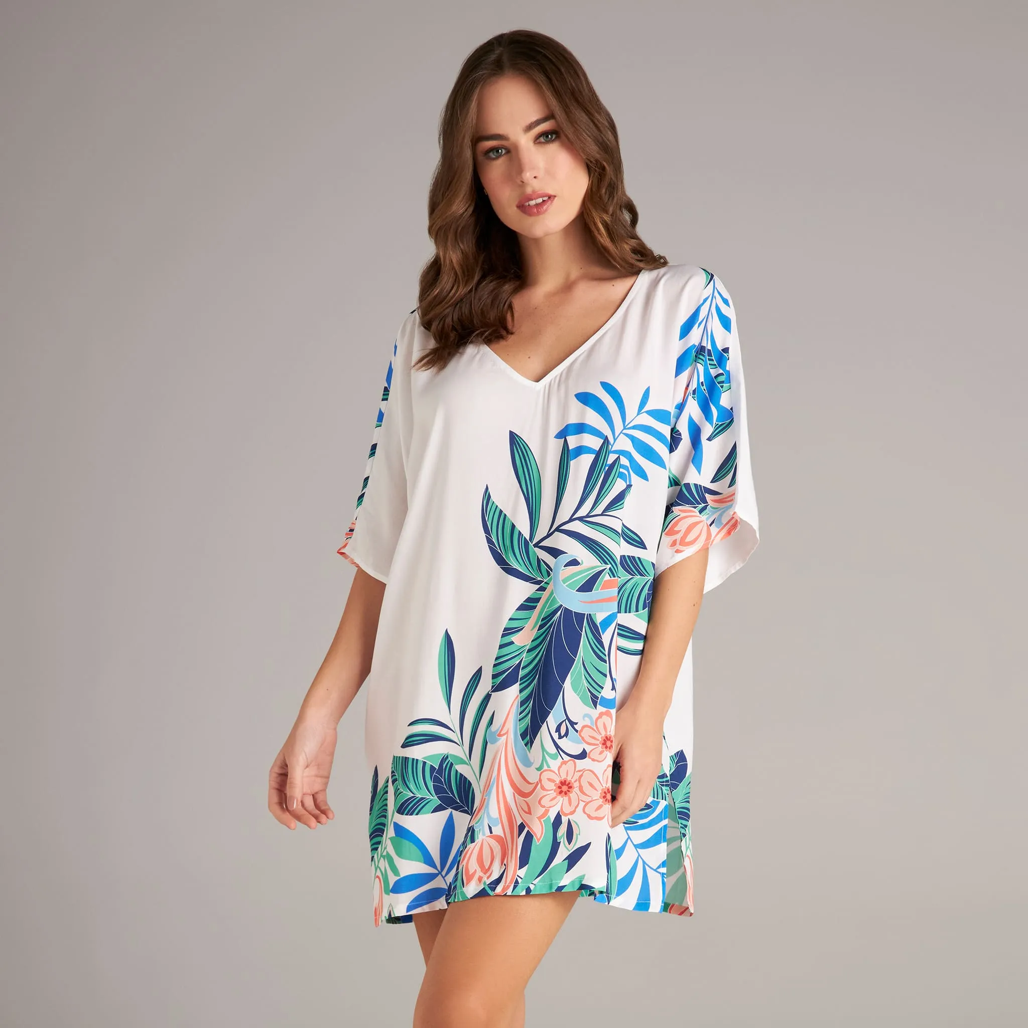 FLORAL MAGIC CELIA TUNIC COVER-UP