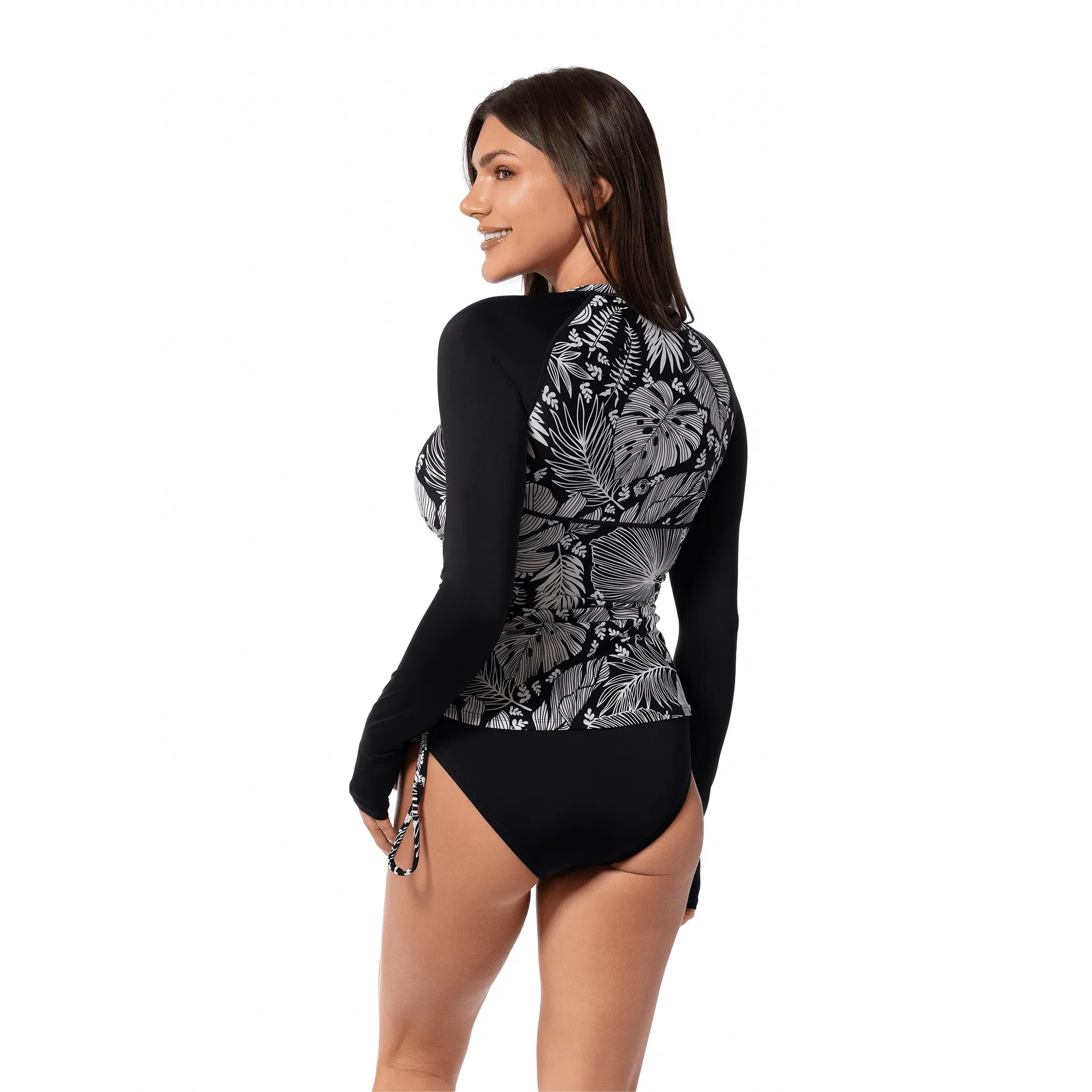 FOREST BLAST DRAWSTRING CREW TOP