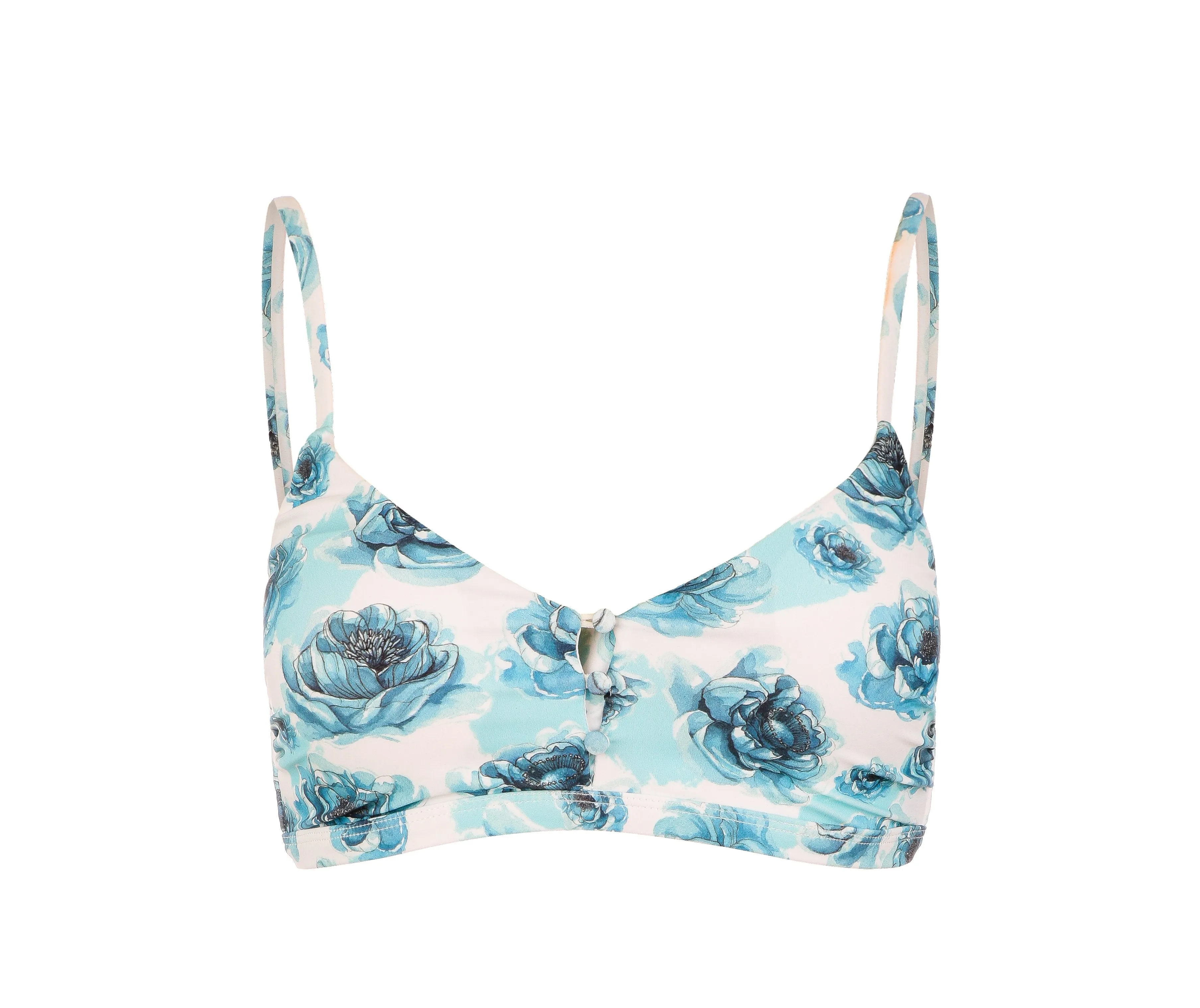Hali Top - Blue Floral