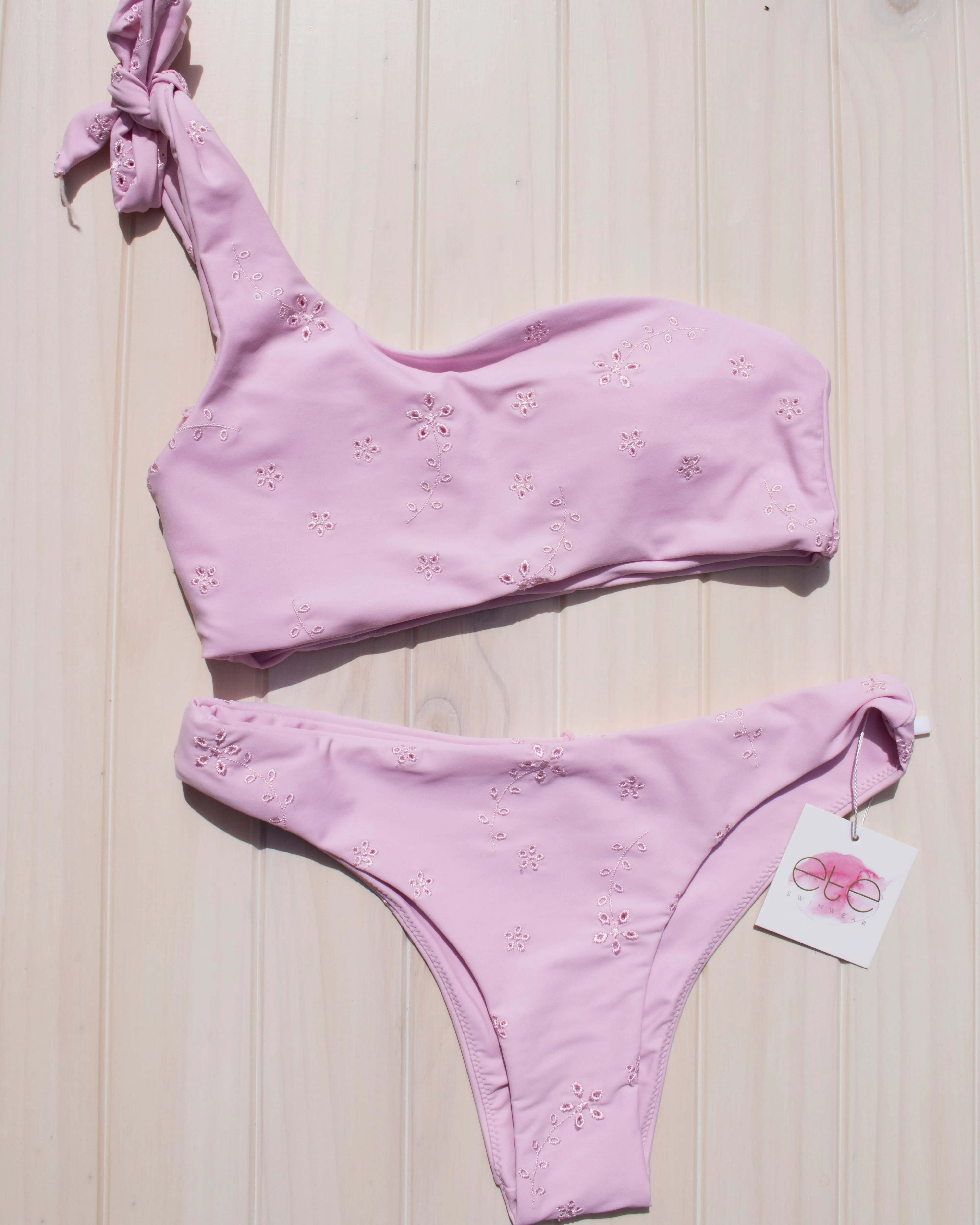Lani Cheeky Bottoms - Blush Embroidery