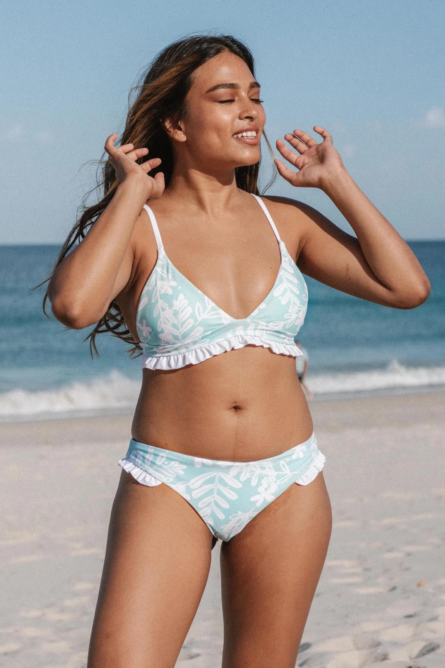 Luci Cheeky Bottoms - Mint Floral