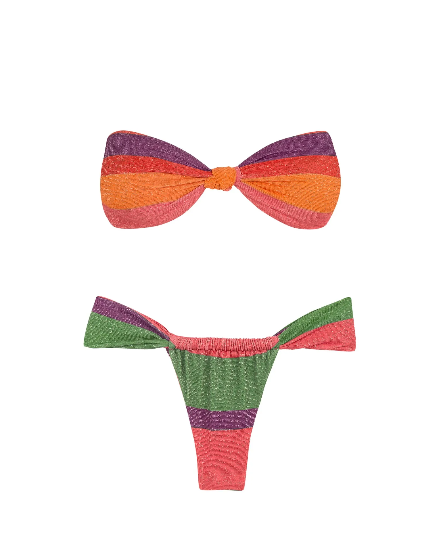 Lurex Jessie Bandeau Top - Heatwave