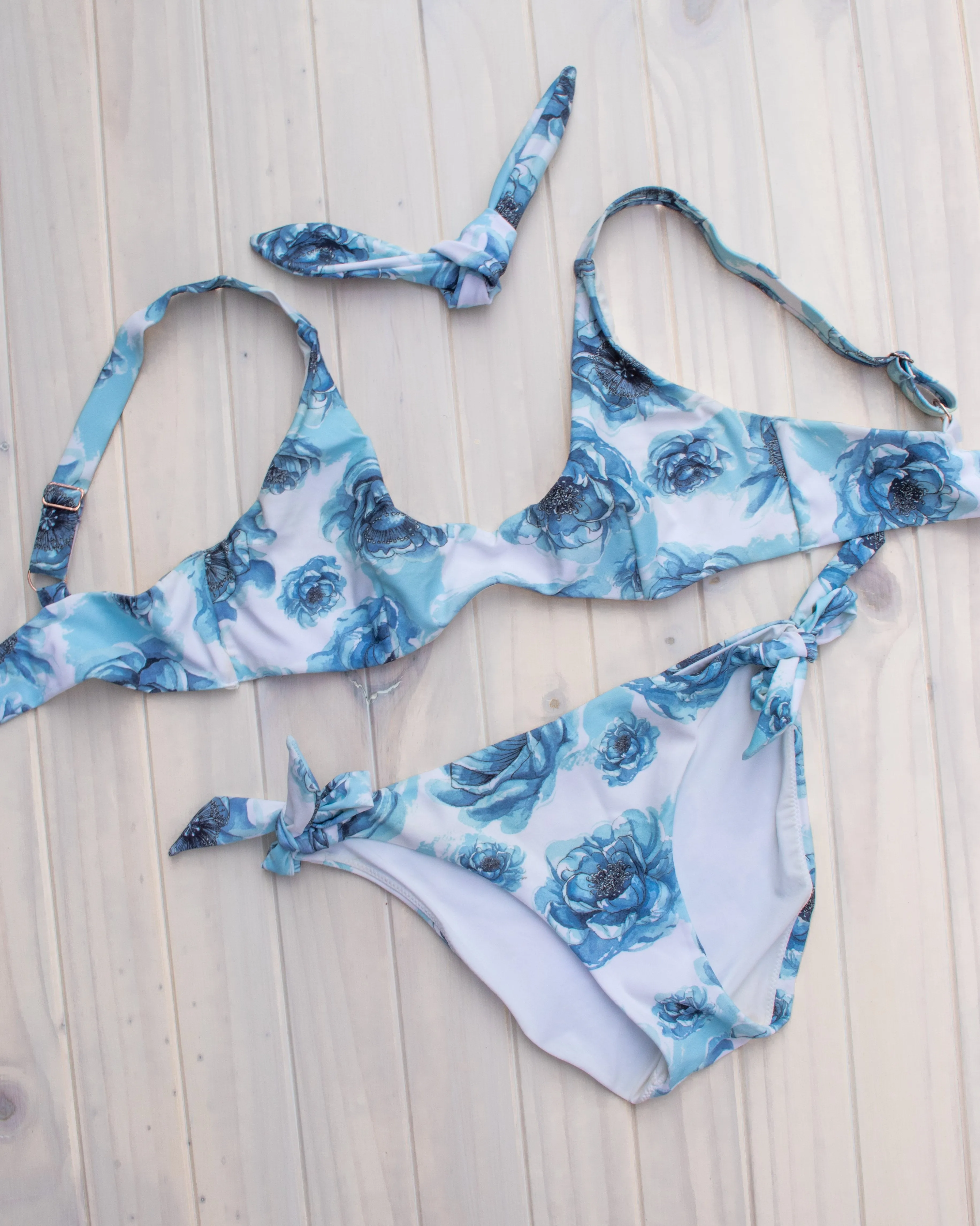 Malia Top - Blue Floral