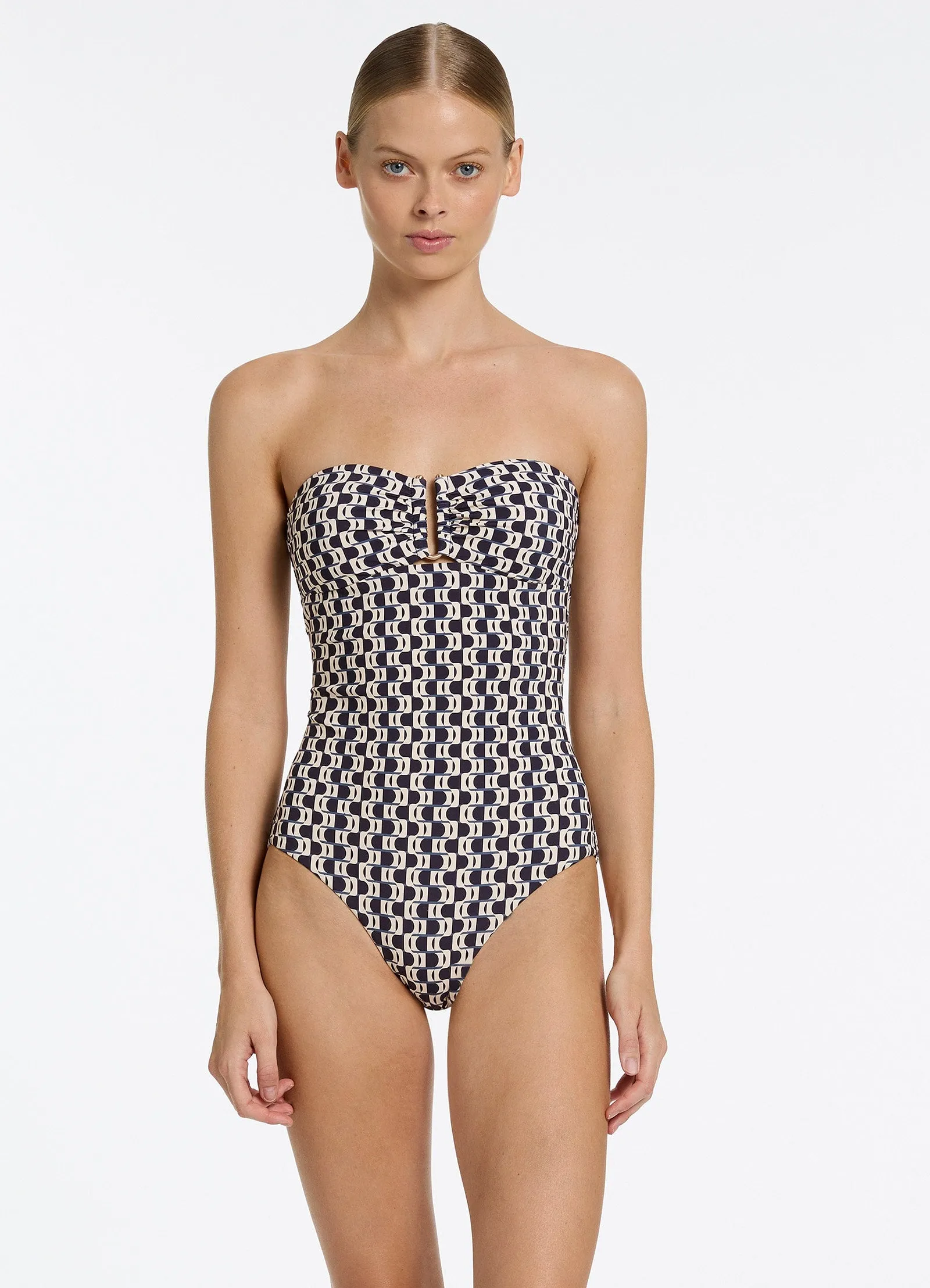 Rio Bandeau One Piece - Ink