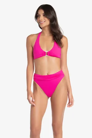 Shirred Bottom  |  Textured Lotus Pink