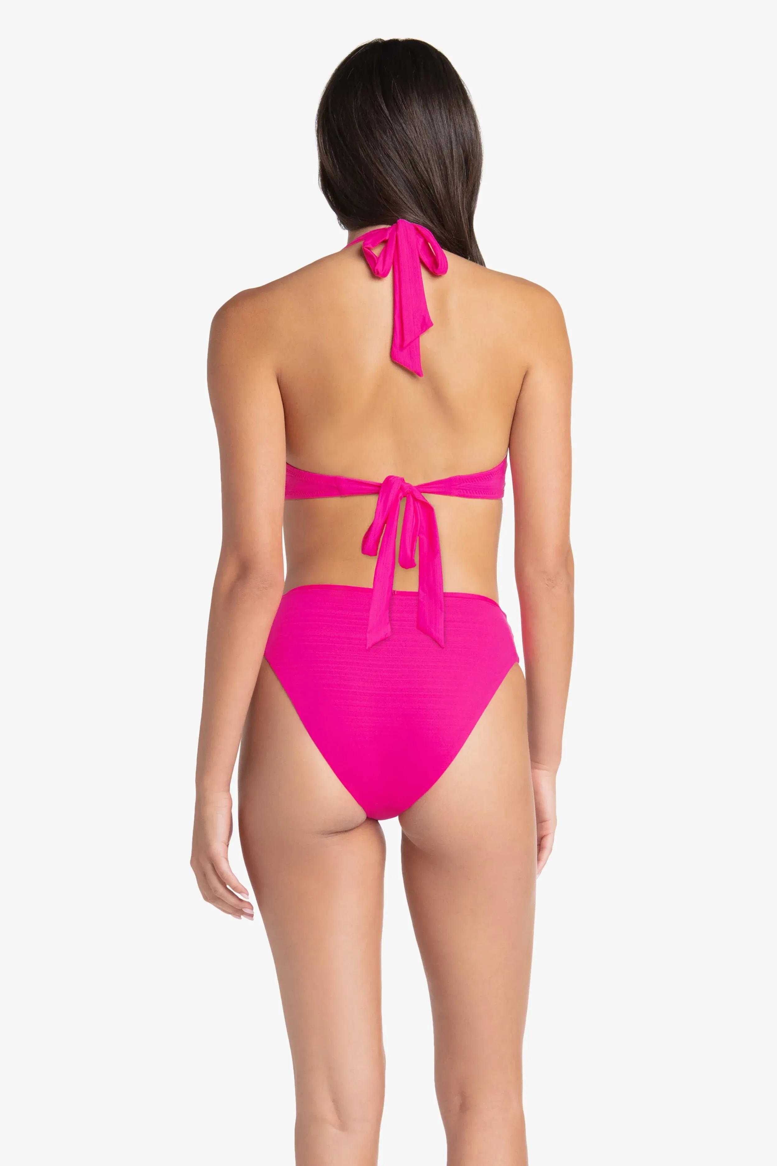 Shirred Bottom  |  Textured Lotus Pink