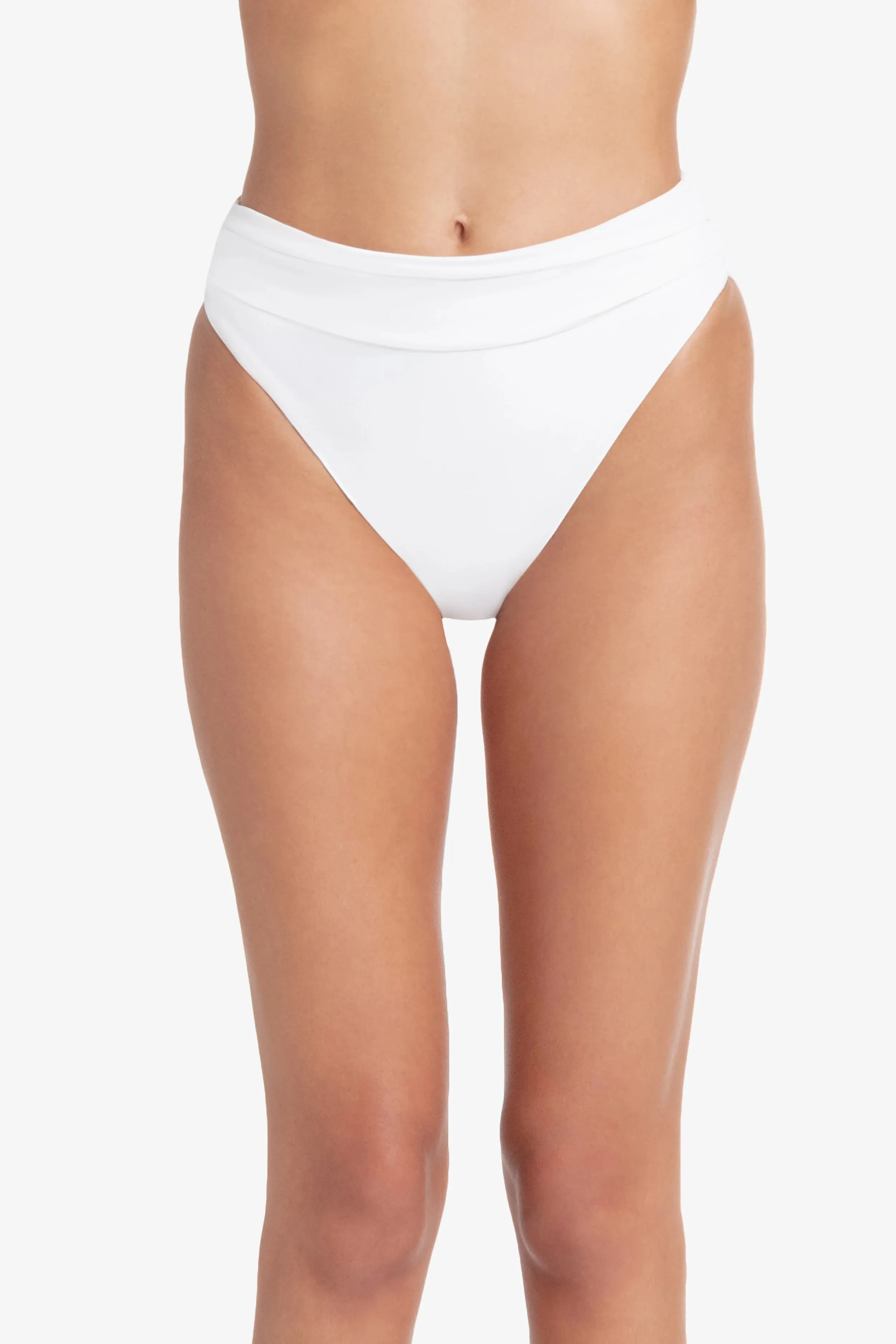 Shirred Bottom  |  Textured White