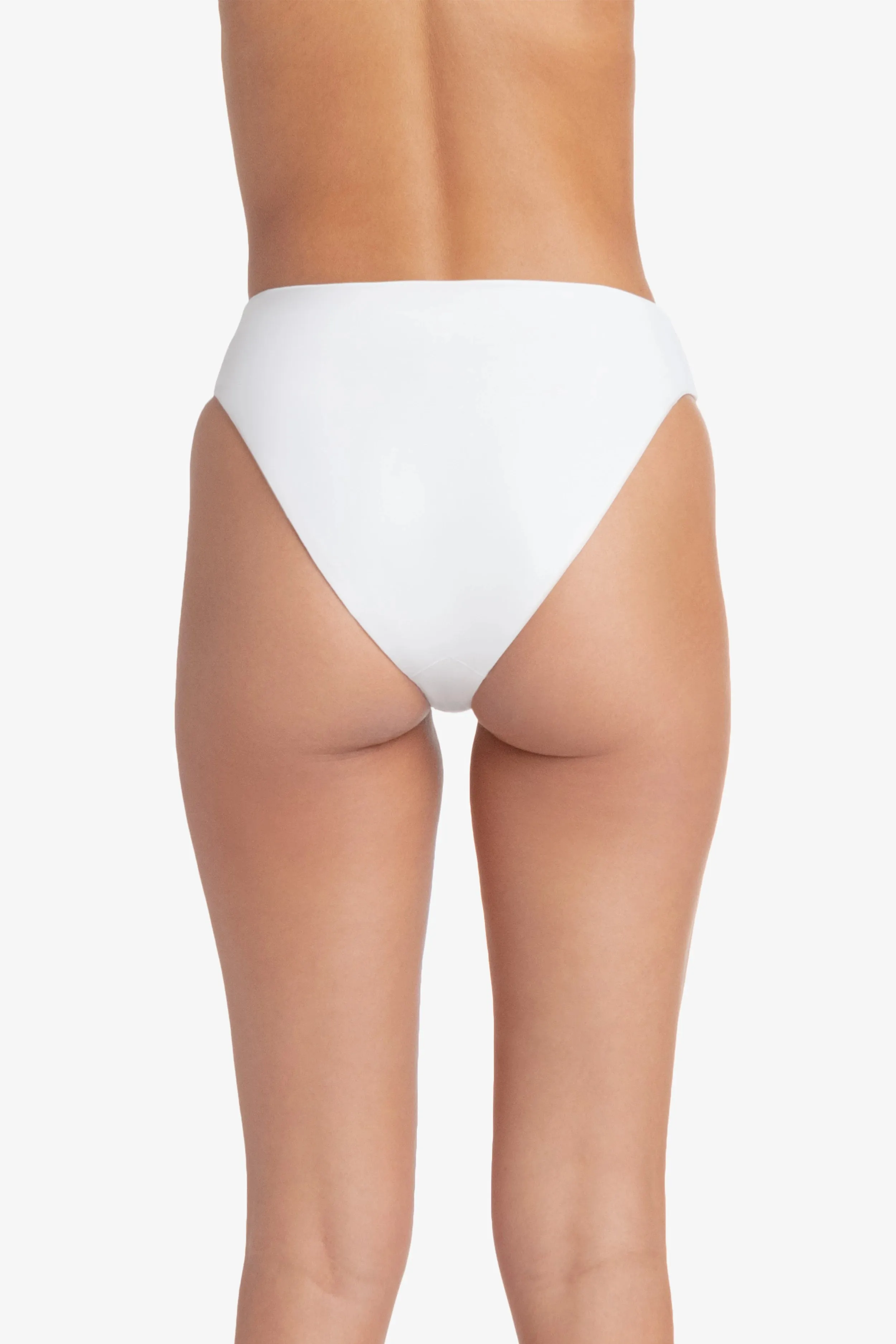 Shirred Bottom  |  Textured White