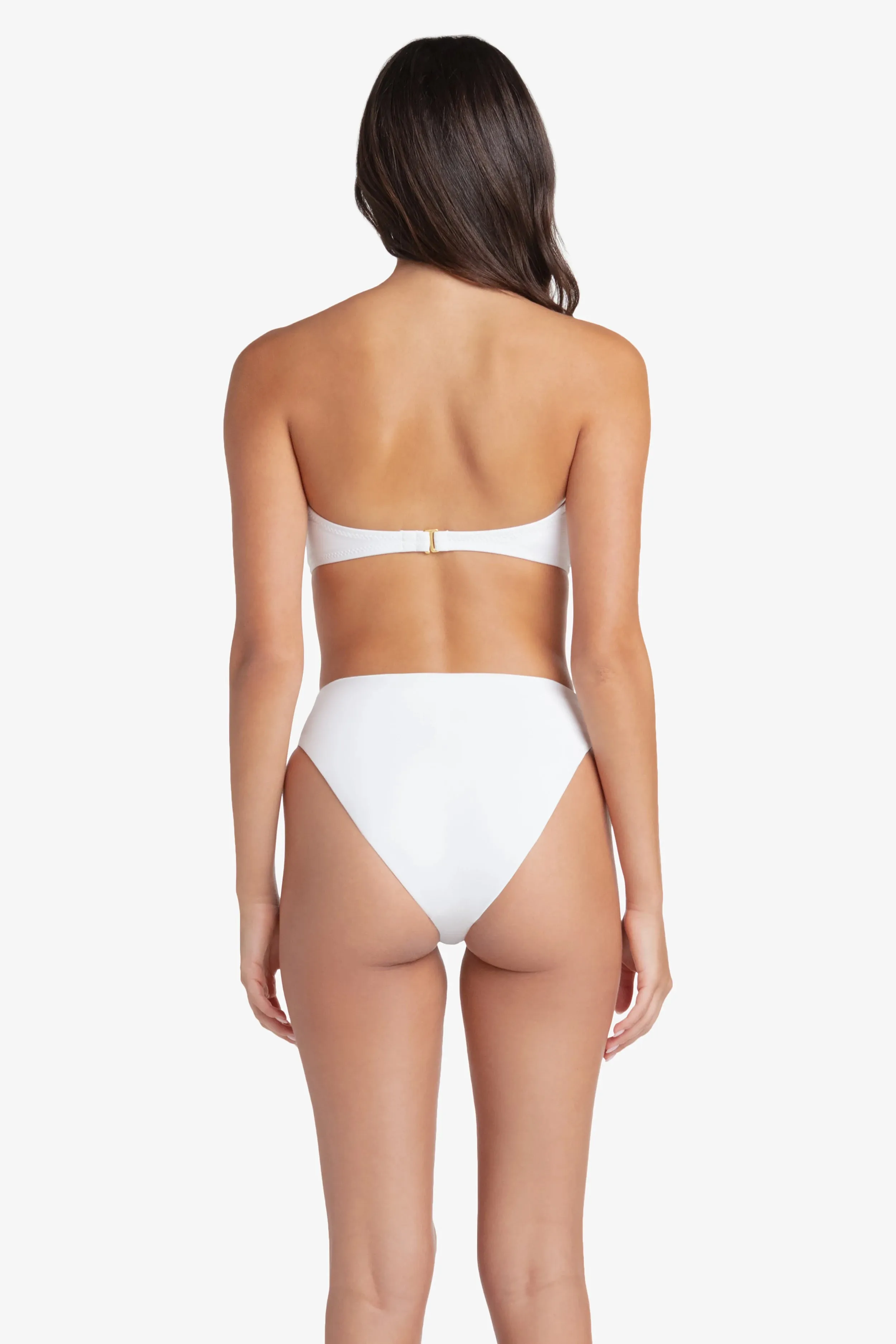 Shirred Bottom  |  Textured White