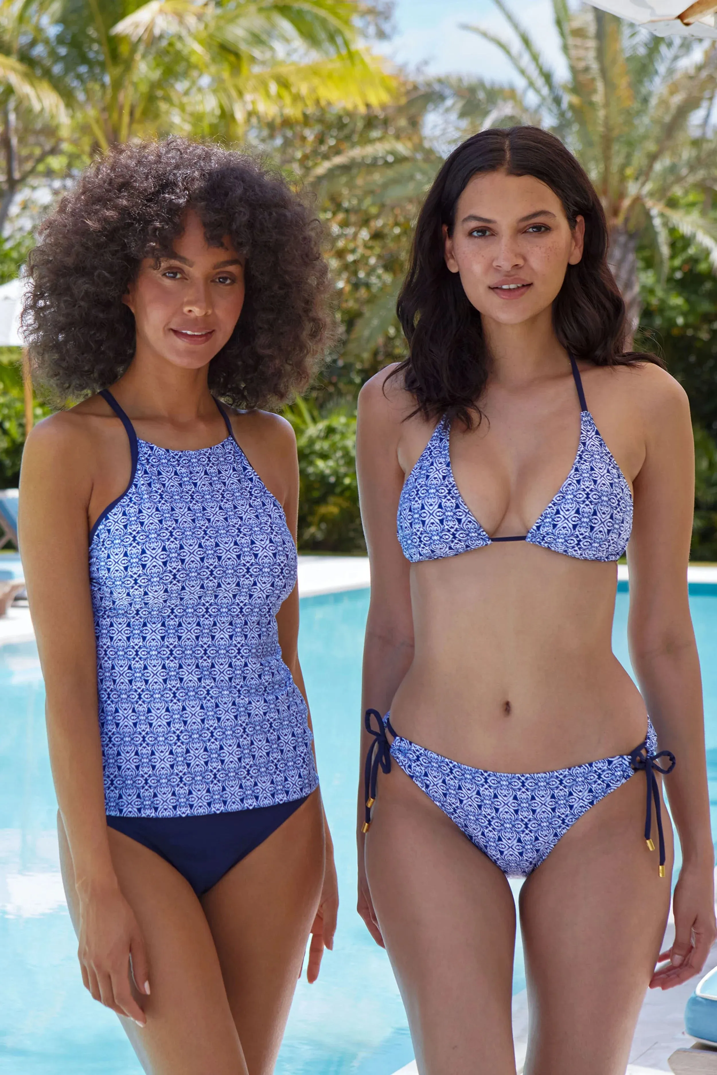 String Bikini Top  |  Tangier Navy