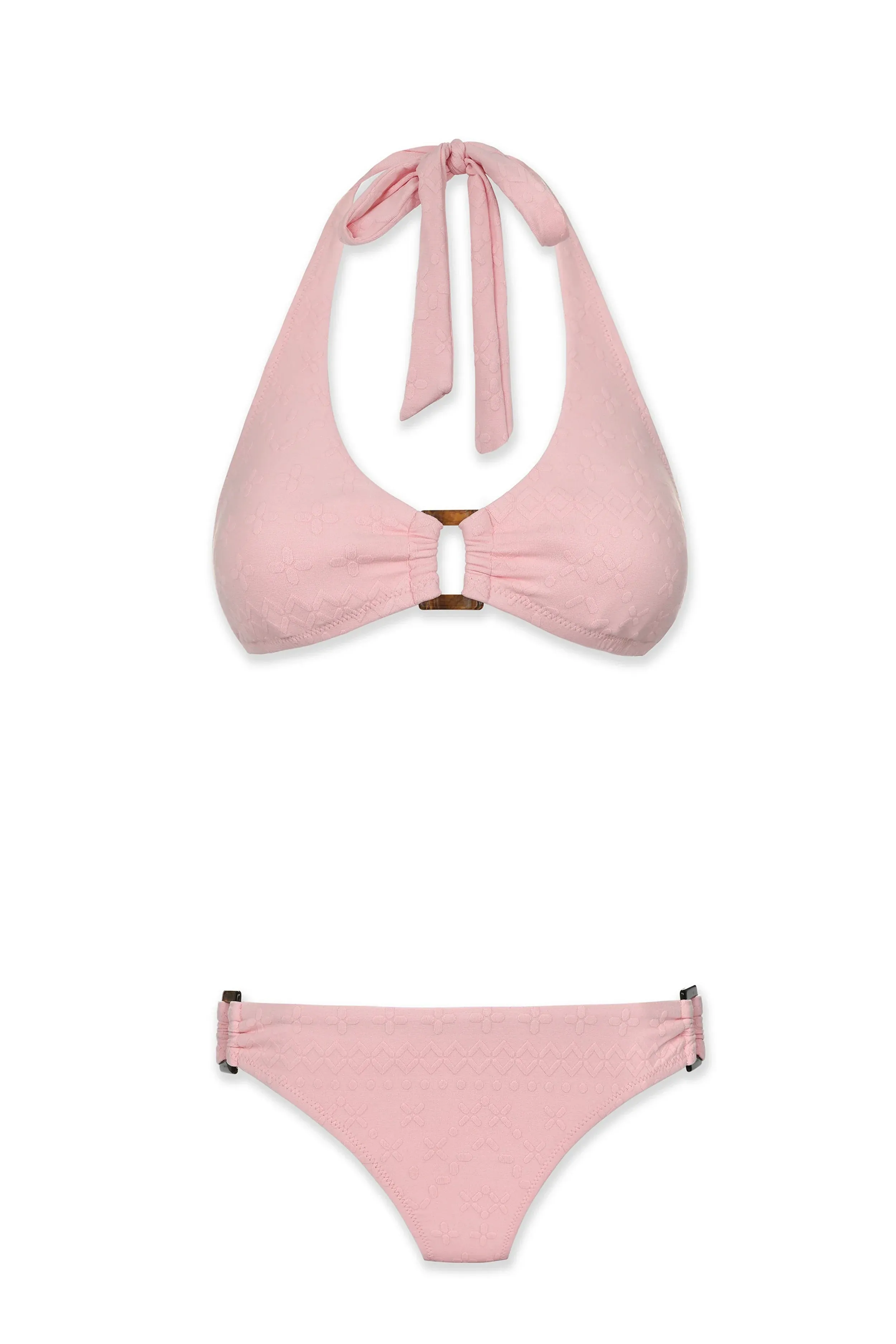 Tortoise Hipster  |  Jacquard Textured Shell Pink
