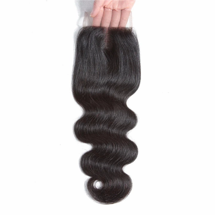 Tuneful 10A Body Wave Human Hair 4 Bundles With 4x4/5x5 Lace Closure 100% Remy Human Hair