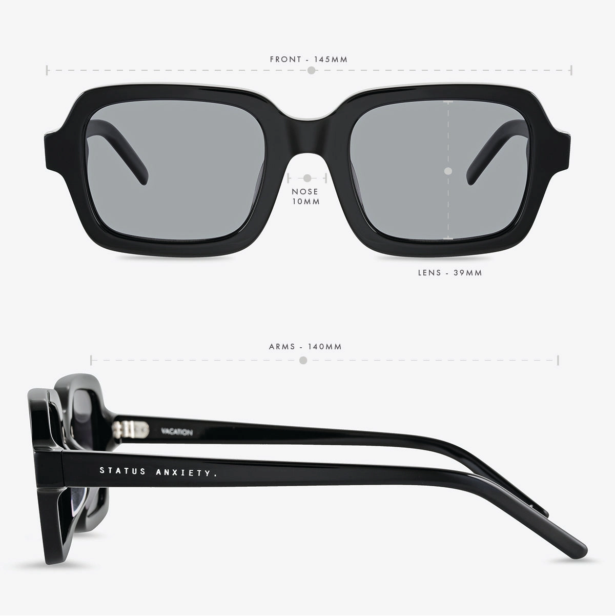 Vacation Sunglasses - Black