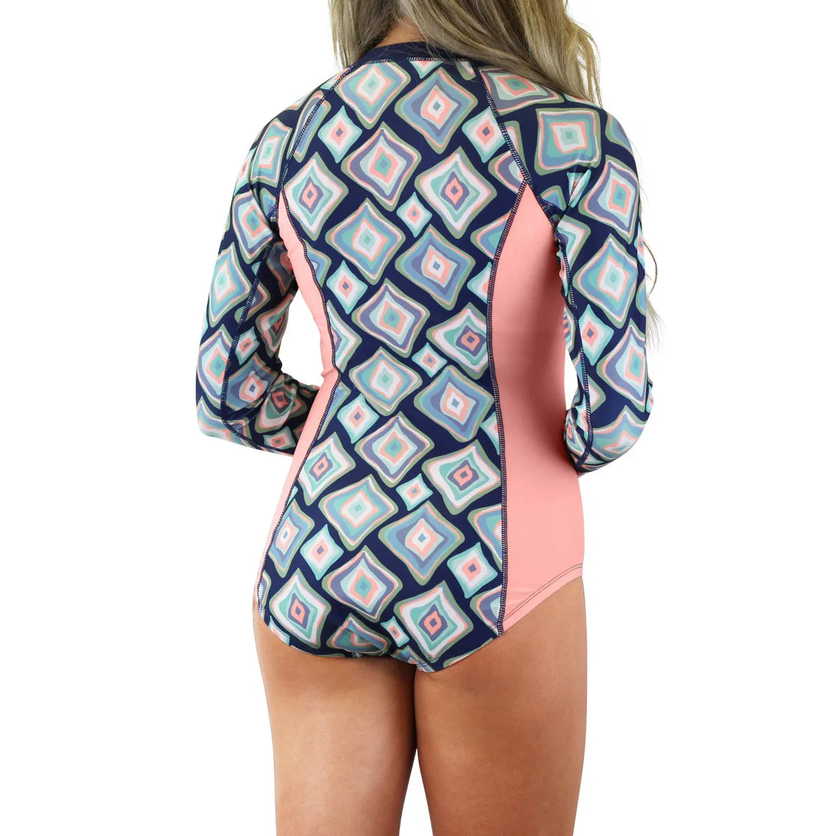 Women's Long Sleeve Half Zip Swimsuit | FINAL SALE