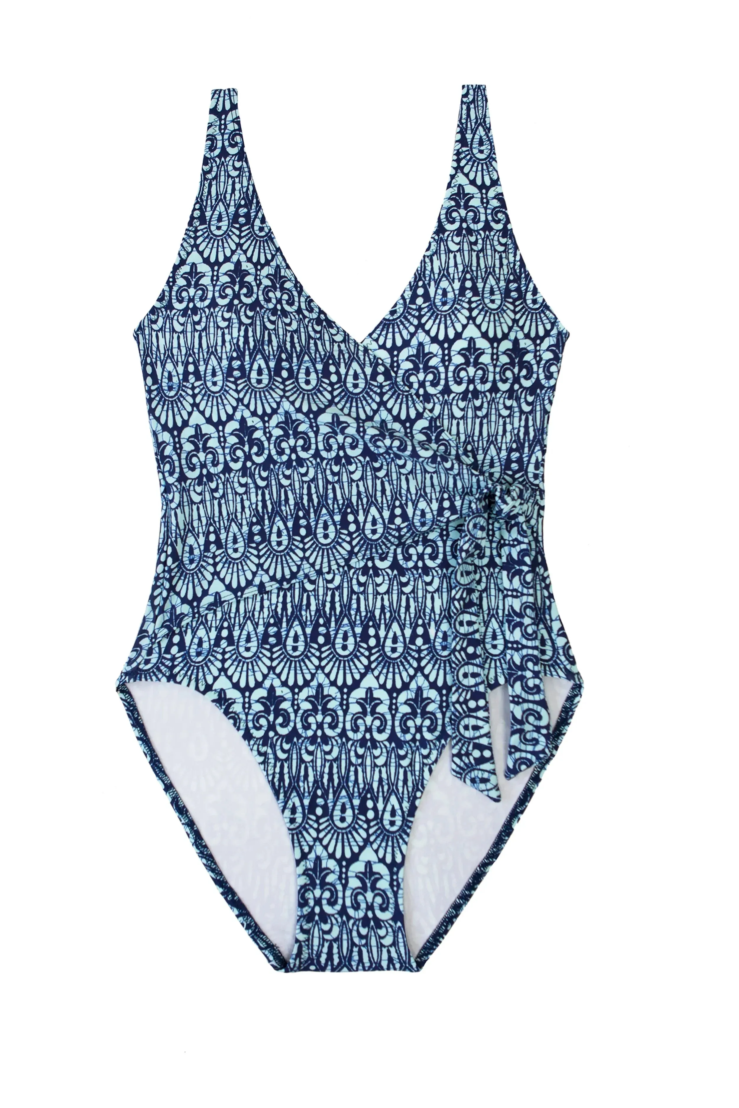 Wrap One-Piece  |  Island Batik Navy